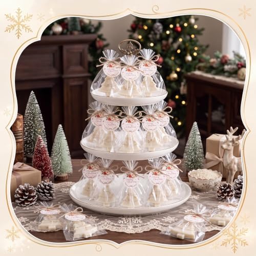 Leelosp 20 Set Christmas Tree Soaps Christmas Baby Shower Favors for Guests - Image 5
