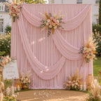 20ft×10ft Wrinkle Free Dusty Pink Backdrop Curtain for Parties by ENJOYYOURPARTY