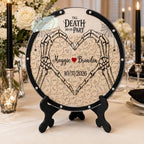 Personalized Wedding Guest Book Alternative, Gothic Skeleton Design - Image 4