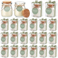 MTLEE 20 Sets Wedding Candle for Guests Sage Green Glass Jars Bridal Favor by MTLEE
