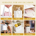Ethhqu 30 Pack Medium White Gift Bags with Handles & 30 Tissue Papers - Image 6