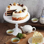 Set of 3 Pieces Cake Stands Iron Cake Holder Dessert Display Plate Serving Tray for Baby Shower Wedding Birthday Party (White) - Image 6
