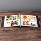 Large Photo Album Self Adhesive 4x6 5x7 6x8 8x10 Pictures Scrapbook Magnetic Album DIY Scrap Book 60 Sticky Pages Linen Cover DIY Photo Album with A Metallic Pen and DIY Accessories(Gray), 11" X 10.8" 60 Pages - Image 2