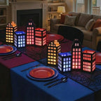 Rossesay 12 Pcs Hero City Lantern Table Centerpiece for Hero Party Decor - Image 5