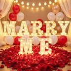 Pooqla Marry Me Light up Letters, Will You Marry Me Sign for Proposal by Pooqla
