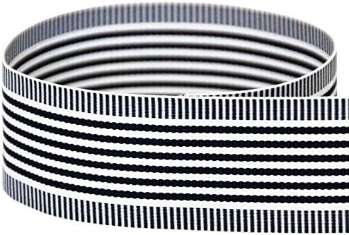 USA | American Made 1-1/2" Navy Vertigo Striped Grosgrain Ribbon - 50 Yards by TheRibbonFactory%C2%AE