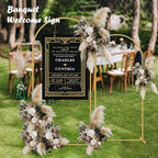 2 Pack Metal Wedding Arch (7.2FT, 6FT) Backdrop Gold Balloon Stand - Image 5