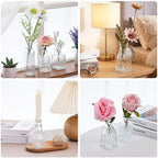 Fixwal 36pcs Glass Bud Vase Bulk Set, Clear Small Glass Vases for Flowers - Image 6
