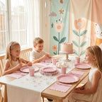 ArtSocket 350 Pack Disposable Party Tableware for 50 Guest, Pink Birthday - Image 7