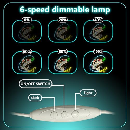 Fishing Neon Sign, Gone Fishing Led Neon Sign Light for Wall Decor Fish Hook Man Cave Light Up Sign Party Decorations for Gear Store Angler Teen Boy Dad Gift Dimmable USB Powered(13.8"*10.6") - Image 4