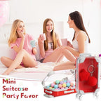 LemonRoad 36 Pcs Clear Mini Suitcase Party Favor Box, Red - Image 6