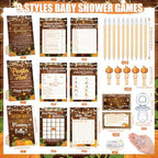 476 Pcs Fall Pumpkin Baby Shower Games, 8 Activities, Pacifier Hunt Games - Image 3