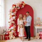 Red Arch Cover for Christmas 7.2FT Arch Backdrop Cover - Image 3