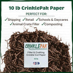 10LB Chocolate Crinkle Paper Gift Basket Filler USA Made - Image 6