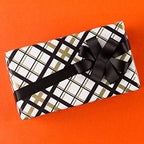 WRAPAHOLIC Reversible Wrapping Paper - 24 inch X 65.6 feet Jumbo Roll Black and Gold Design for Birthday, Holiday, Aniversary Wrap - Image 6