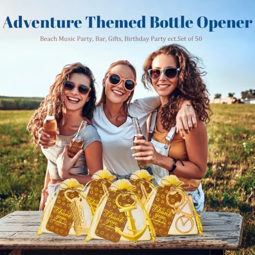50 Pack Bicycle Bottle Openers Bike Party Favors Beer Opener Bulk Gifts - Image 6