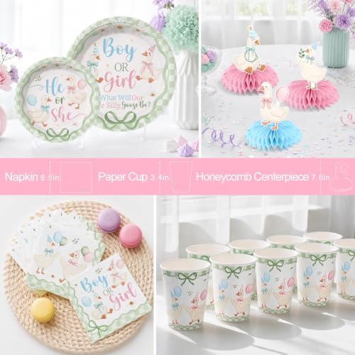 Yingoto 215PCS Goose Gender Reveal Decorations, All-in-One Set Serves 25 - Image 5