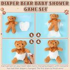 Seenelling 8 Sets Bear Blindfolded Diaper Changing Baby Shower Games - Image 3