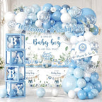 Blue Boy Baby Shower Decorations, Welcome Baby Boy Balloon Arch Kit by Unknown