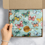 Jillson & Roberts 20" x 30" Printed Gift Tissue, Colorful Butterflies (48 Folded Sheets) - Image 4