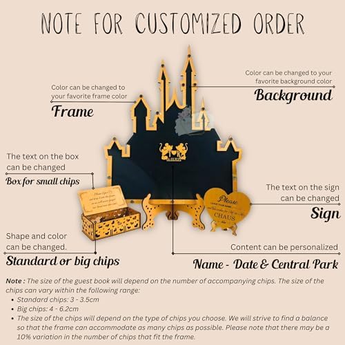 Fairytale Princess Castle Drop Box Guest Book Alternative, Wedding Birthday - Image 6