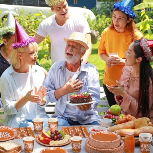 400 Pcs Cielito Lindo Party Decoration for 50, Terracotta Cielito Lindo Paper Plates Napkins Cups Cutlery Mexican Disposable Tableware for Cinco De Mayo Fiesta Baby Shower Birthday Supply - Image 6