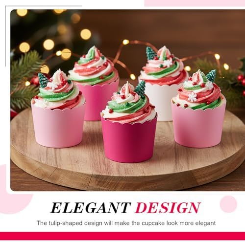 Havawish 250 Pcs Colorful Paper Baking Cups Cupcake Baking Cups 2.4 Inches Muffin Liners Scalloped Cupcake for Wedding Birthday Baby Shower Party Accessories - Image 5