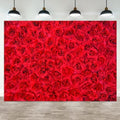 12x8ft Red Rose Backdrop Rose Flower Wall Background for Photography Valentines Day Backdrop Valentines Banner Wedding Bridal Shower Decor Birthday Decoration Mother's Day Photo Booth Prop by ASDCXZ