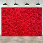 12x8ft Red Rose Backdrop Rose Flower Wall Background for Photography Valentines Day Backdrop Valentines Banner Wedding Bridal Shower Decor Birthday Decoration Mother's Day Photo Booth Prop by ASDCXZ