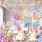 4 Pcs Large Unicorn Party Decorations, Rainbow Unicorn Cardboard Cutouts, Birthday Decoration for Girls Baby Shower Photo Booth Backdrop Party Supplies - Image 5