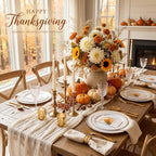 FLOWERCAT 60PCS Gold Plastic Plates - Heavy Duty White and Gold Plastic Plates Disposable for Fall Party/Wedding/Thanksgiving - Include 30PCS 10.25" Dinner Plates and 30PCS 7.5" Dessert Plates - Image 4