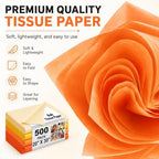Qilery 500 Sheets Yellow Orange Tissue Paper for Gift Bags, 20 x 30 Inch - Image 3