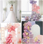 Wokceer 6FT Arch Backdrop Stand White Metal Wedding Arch Backdrop Stand - Image 6