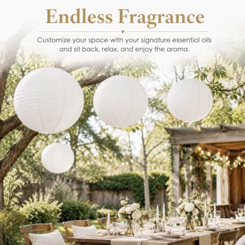 6 Pcs 18 Inch Large White Paper Lanterns Jumbo Hanging Party Decorations - Image 5