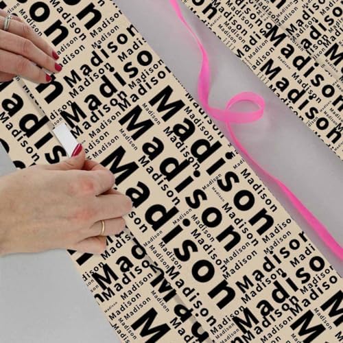 AOFUN Personalized Birthday Gifts Custom Gift Wrapping Paper Gift for Mother Father Day Birthday Christmas Day Custom Gift Tissue Paper Roll 5 Rolls 58" x 23" - Image 4
