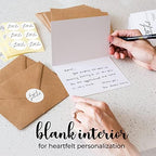 120 Heavyweight Blank Thank You Cards with Envelopes Beyond Grateful Thank You Cards, Bridal Shower, Engagement, Graduation, Wedding Bulk Pack Card with Envelopes & Stickers (4 x 6 Inches) (120 Pack) - Image 4