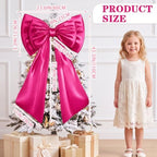 Sosation Hot Pink Large Bow Decor Big Bow for Backdrop 24x43 in - Image 2
