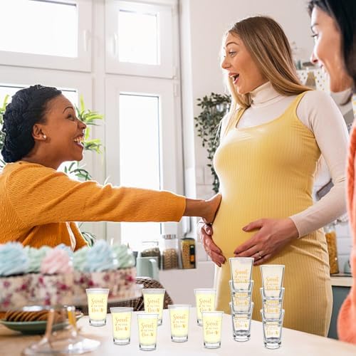 60 Sets Bee Baby Shower Favors for Guests Sweet as Can Bee Acrylic Shot Glasses Souvenir Clear Shot Glasses with Thank You Card Organza Bag Honey Be-e Gifts for Gender Reveal Return - Image 6