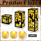 Rossesay 24 Pcs Western Lantern Centerpieces for Table Cowboy Party Decor - Image 2