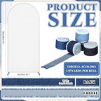 DIY Denim Arch Backdrop Kit, 12 Roll Frayed Blue Jean Ribbon - Image 3