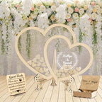 Personalized Wedding Alternative Guest Book, Custom Wooden Guest Book by Unknown