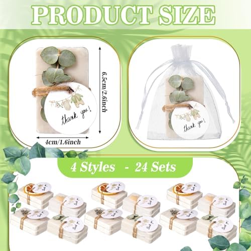 Leelosp 24 Pcs Mini Baby Shower Soap Favors for Guests Bulk Thank You Gift - Image 2