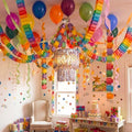 Fancy Princess Birthday Party Decor Garland, Rainbow, Large, 5 Pcs by Blueweenly
