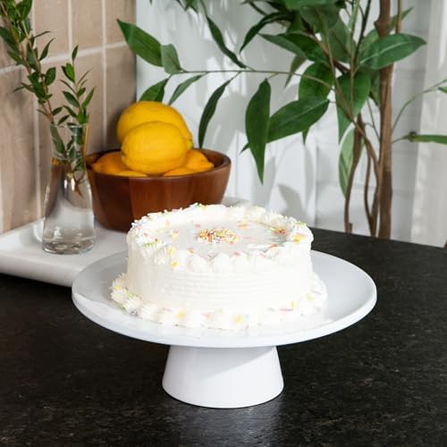 THE Cake Stand, 10 Inch Ceramic Pedestal Dessert Stand, Rose - Image 7