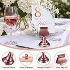 Kathfly 24 Pcs Table Number Holders Metal Place Card Clip,Antique Copper - Image 3