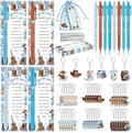 36 Sets Cowboy Baby Shower Gifts for Guest Western Baby Shower Party Favors A Little Cowboy is On the Way Ballpoint Pens Keychains Favors and Greeting Cards Bulk Gender Reveal Souvenirs Prize Game by Unknown