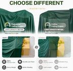 10ft×15ft Forest Green Backdrop Curtain for Wedding Parties - Image 5