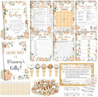 Funnymoom 426 Pcs Pumpkin Baby Shower Games Set, 8 Games Include Bingo by Funnymoom
