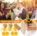 Demissle 100 Sets Wedding Party Favors Sunflower Soap Favors for Guests with Thank You Tag Gift Pouches Sunflower Party Supplies for Adults Return Gift Bridal Shower Baby Shower Decorations - Image 6