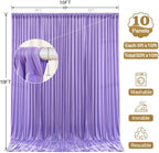 50x10FT Backdrop Curtains with Rod Pockets - Wrinkle Free Photo Stage Backdrop 10 Panels Curtains Drapes for Photography Wedding Party Baby Shower Decorations (Lavender) - Image 5